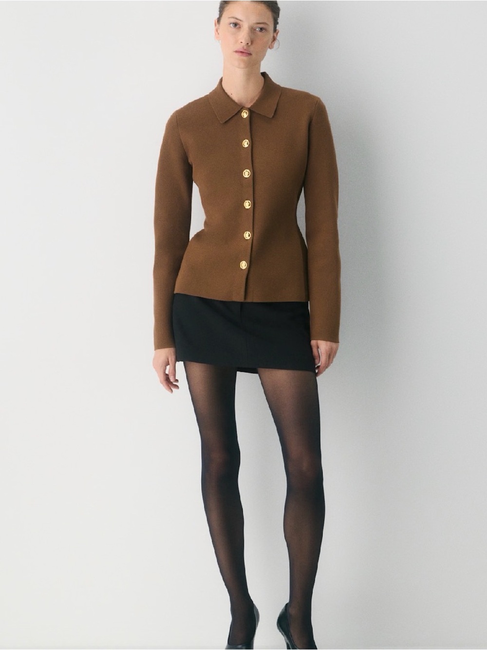 Aritzia Saint Cardigan in brown